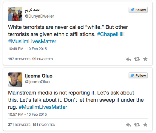 Muslim students shot at unc twitter feed