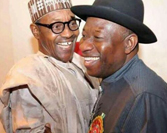 New President Muhammadu Buhari and former President Goodluck Jonathan 