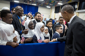 President Obama Makes First Visit to American Mosque
