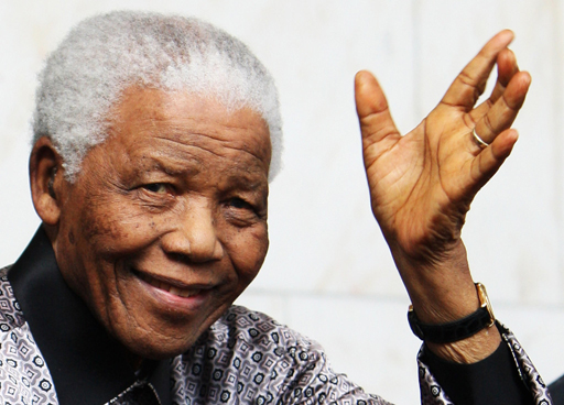 South African President, Nelson Mandela
